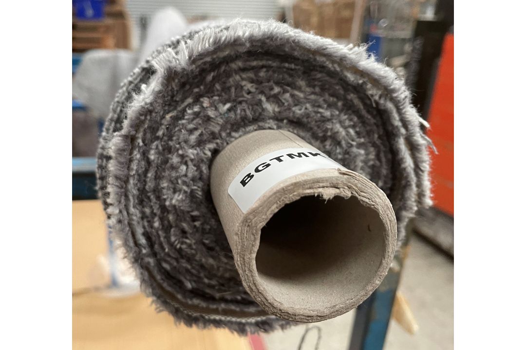 1 x 5-7m Roll Of Designer Woven Textured Upholstery Fabric In Grey & Silver - Ref: BGTMK121 - Image 9 of 12