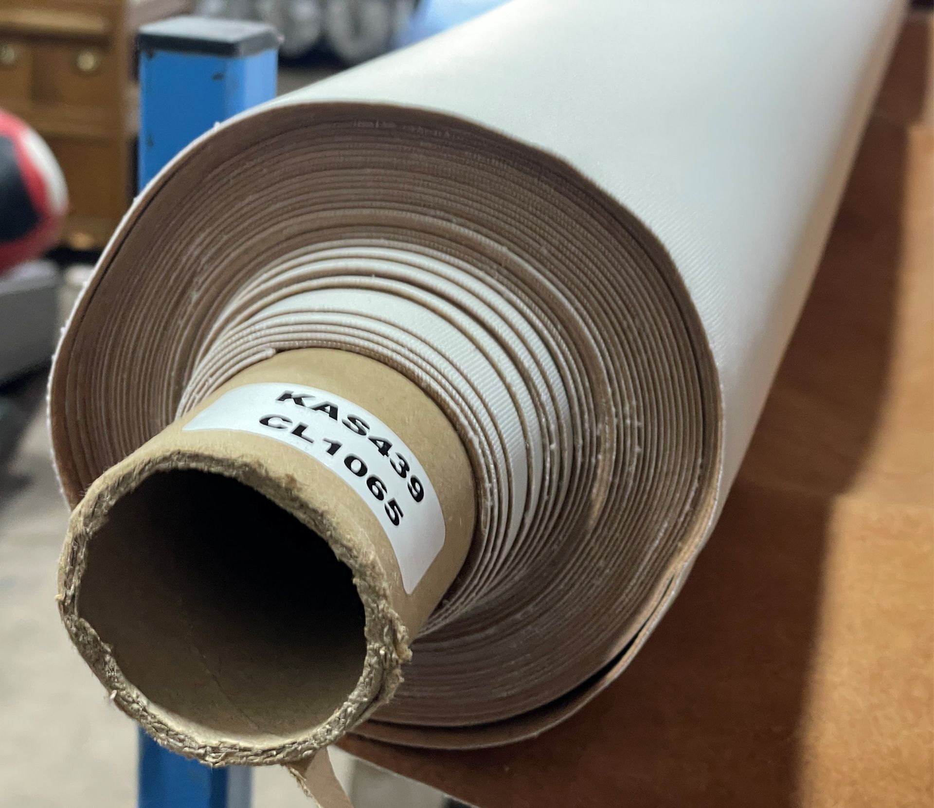 1 x 10-12 Metre Roll Of Premium Faux Suede Upholstery Fabric In Tan - Ref: KAS439 - CL1088 - - Image 2 of 6