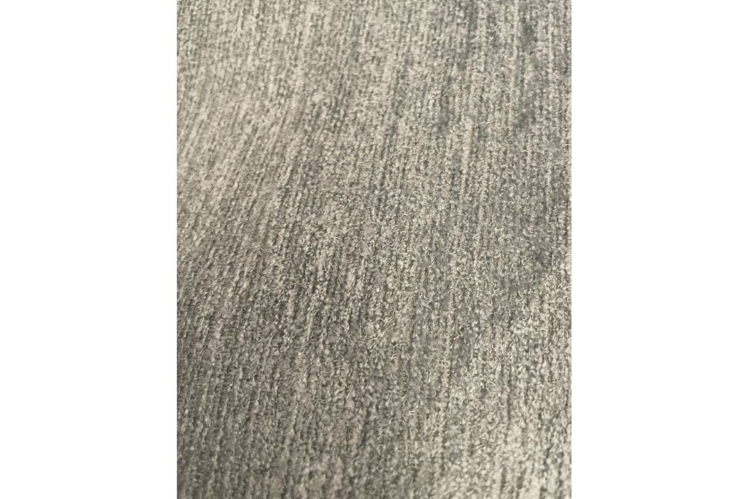 1 x 17 Metre Roll Of Light Grey Textured Upholstery Fabric - Bs5852 Part 1 Certified - Ref: - Image 3 of 8