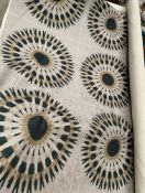 1 x 5 Metre Roll Of Art Of The Loom “Colt” Designer Upholstery Fabric In An Ivory Geometric