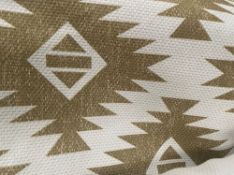 1 x 2-3 Metre Roll Of Premium Southwestern / Navajo-Style Upholstery Fabric In A Natural & Sand