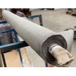 1 x 8 Metre Roll Of Luxury Chenille Upholstery Fabric In A Silver-Grey Soft Textured Finish - Ref: