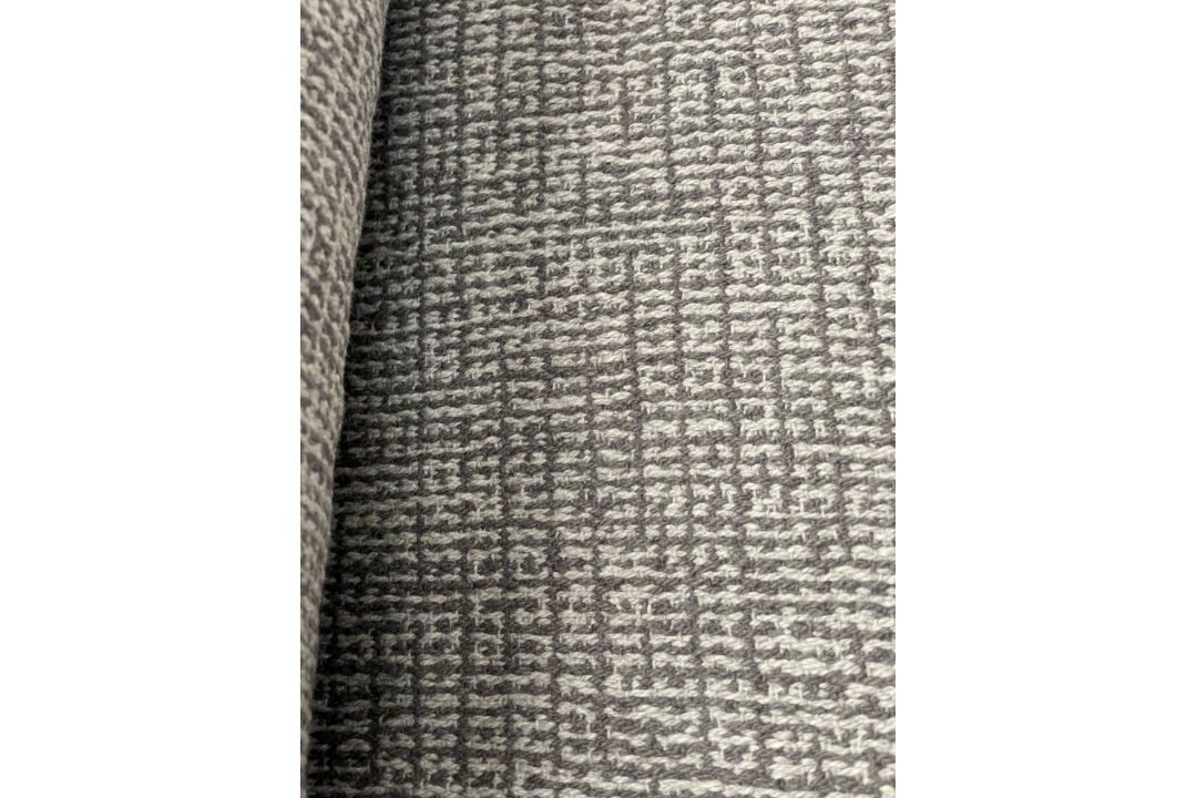 1 x 5-7m Roll Of Designer Woven Textured Upholstery Fabric In Grey & Silver - Ref: BGTMK121 - Image 8 of 12