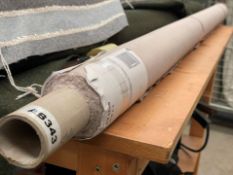 1 x 3.1 Metre Roll Of Romo “Geneva Vintage” Premium Upholstery Fabric In A Natural / Oatmeal Plain