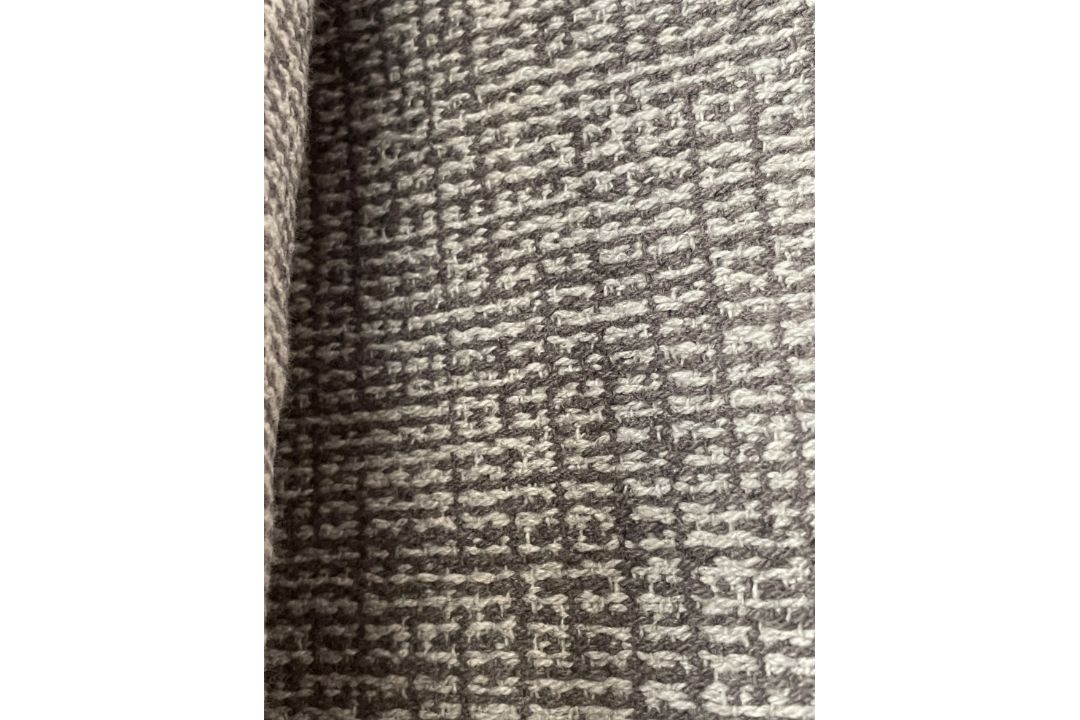 1 x 5-7m Roll Of Designer Woven Textured Upholstery Fabric In Grey & Silver - Ref: BGTMK121 - Image 4 of 12