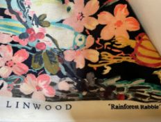 1 x 17.5 Metre Roll Of Linwood ‘Rainforest Rabble’ Printed Velvet Upholstery Fabric - Ref: SR294 -