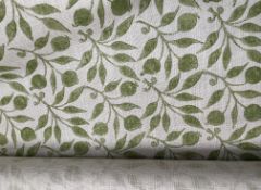 1 x Roll Of Morris & Co. Rosehip Luxury Linen Upholstery Fabric- Approx 1.5 metres