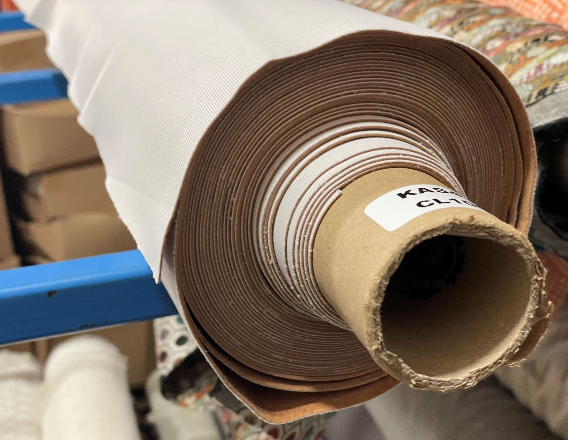 1 x 10-12 Metre Roll Of Premium Faux Suede Upholstery Fabric In Tan - Ref: KAS439 - CL1088 - - Image 4 of 6