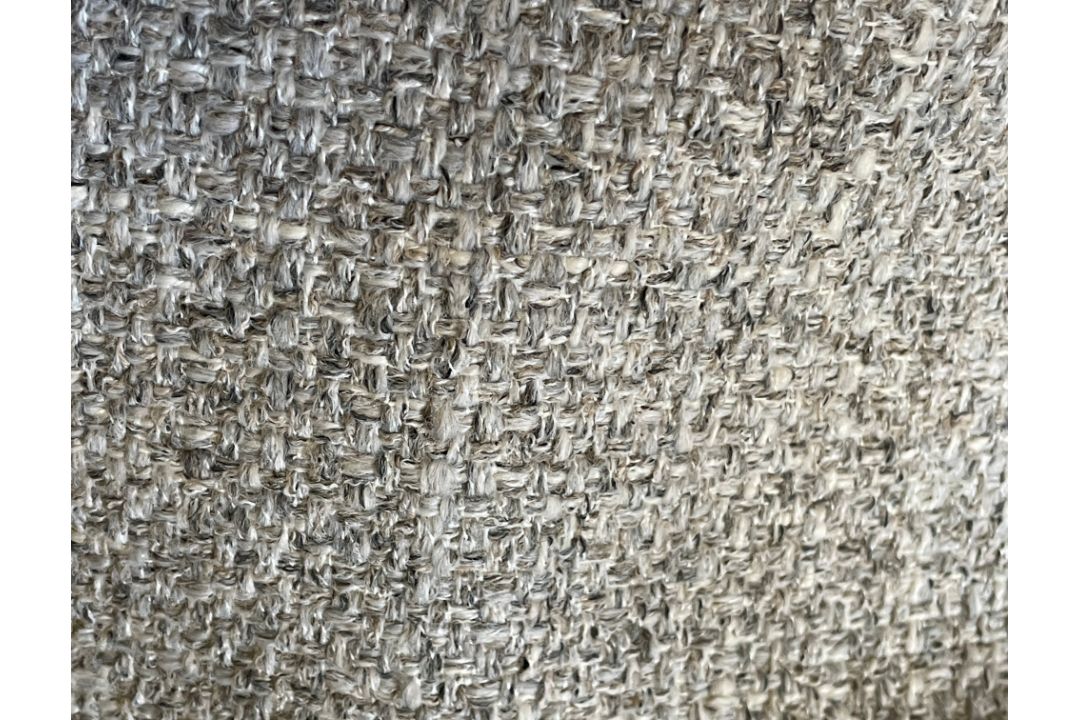 1 x 16 Metre Roll Of Luxury Textured Bouclé Upholstery Fabric – Silver Grey Marl - Ref: SR278 - - Image 2 of 5