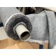 1 x 5-7m Roll Of Designer Woven Textured Upholstery Fabric In Grey & Silver - Ref: BGTMK121 - Image 1 of 12