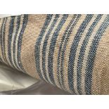 1 x 3 Metre Roll Of Ian Mankin “Jura Stripe” Upholstery Fabric - Ref: SR268 - CL1088 - Location:
