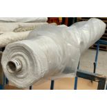 1 x 14 Metre Roll Of Premium Heavyweight Textured Bouclé Upholstery Fabric In An Elegant Ivory /