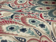 1 x Roll Of Exclusive 'Studio G' Designer Upholstery Fabric In A Multicolour Floral Paisley