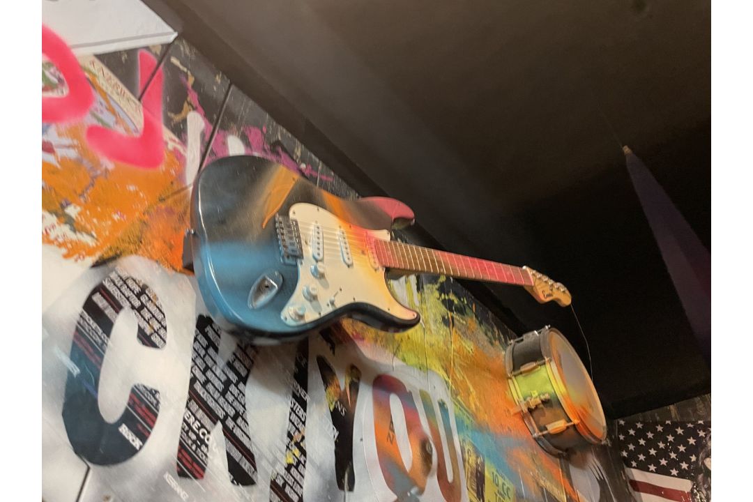 1 x Collection of Rock ‘N’ Roll Custom Display Instruments for a Wall Feature - Image 32 of 34