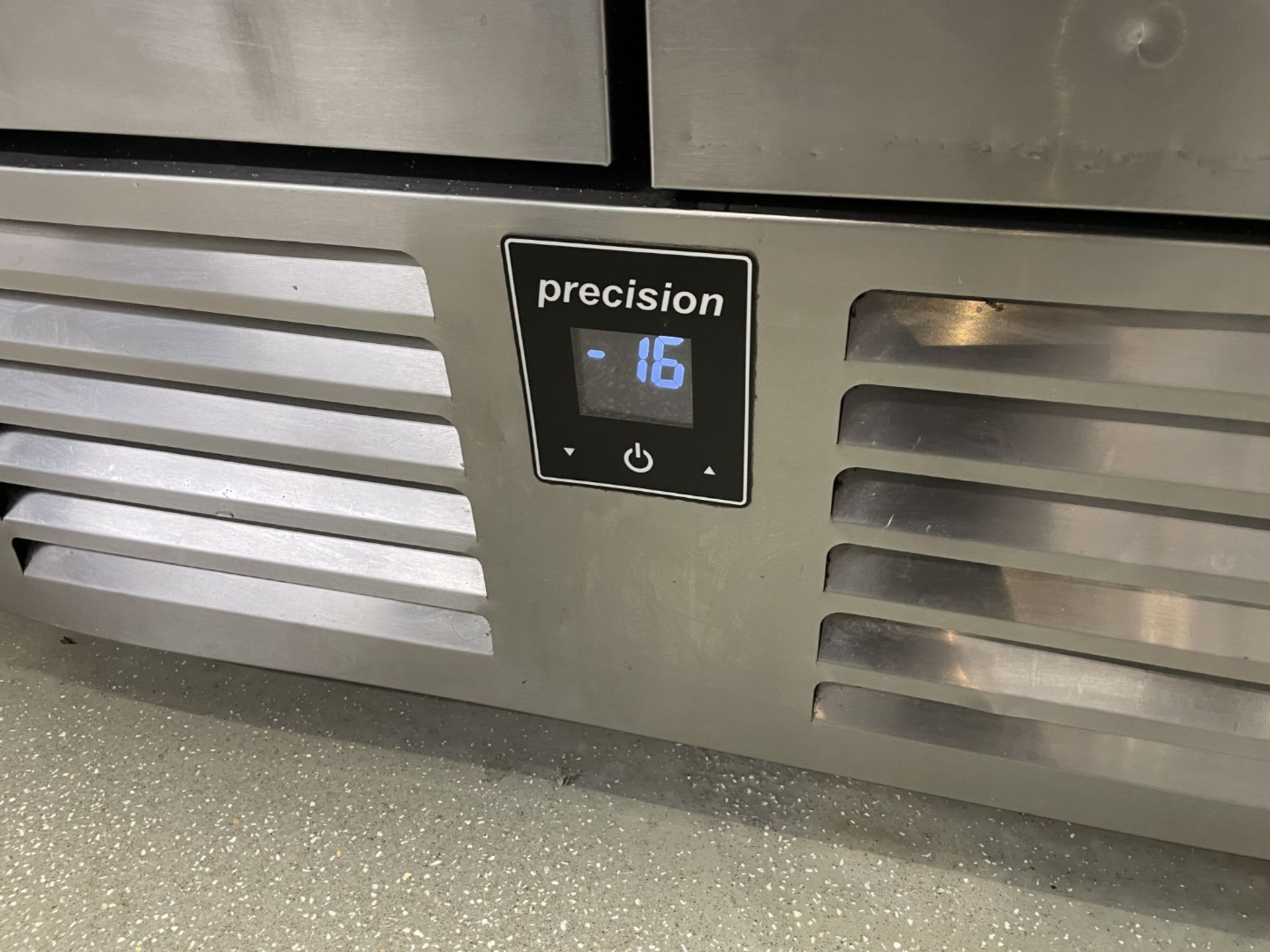 1 x Precision Two Door Stainless Steel Prep Freezer - Image 3 of 5
