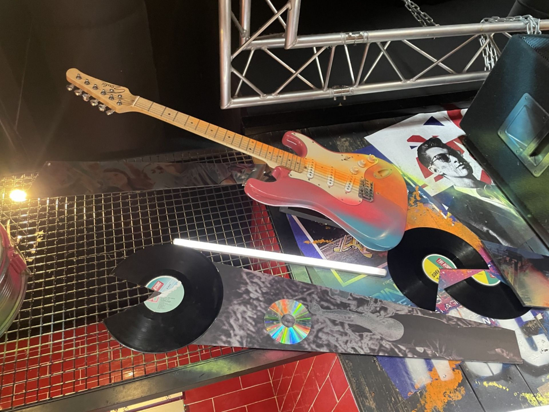 1 x Collection of Rock ‘N’ Roll Custom Display Instruments for a Wall Feature - Image 7 of 34