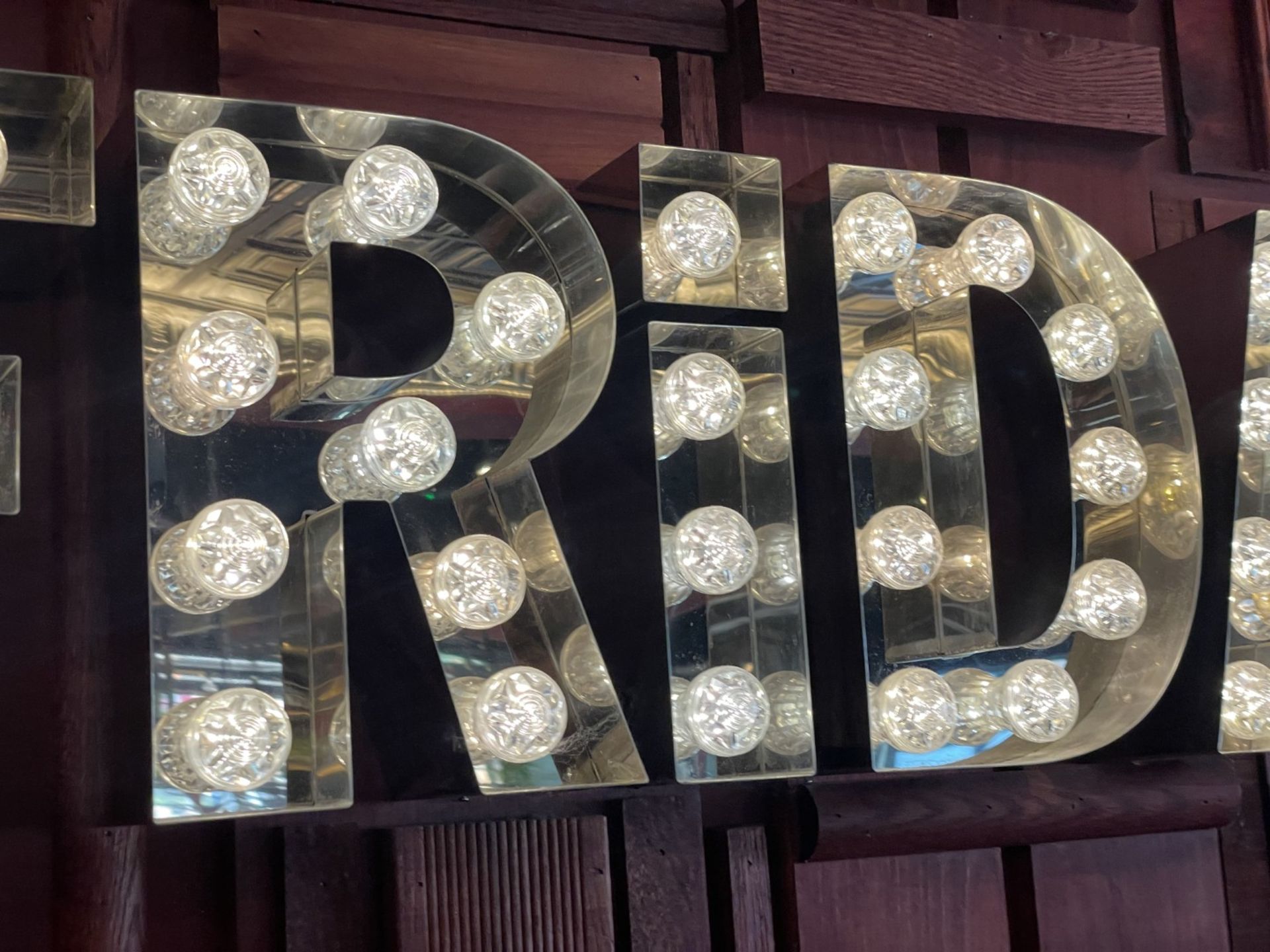 1 x Large-Format Decorative Wall Sign Featuring the Slogan “In Here It's Always Friday!” - Image 7 of 19
