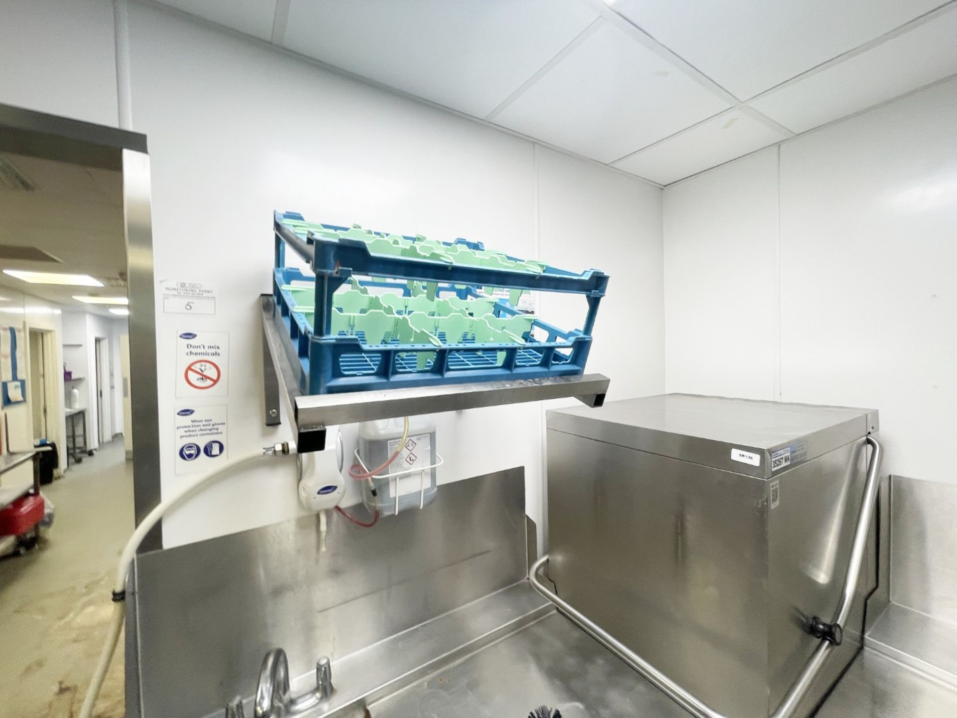 1 x Meiko DV80.2 Passthrough Dishwasher with Inlet Wash Unit, Outlet Unit, Wall Mounted Tray - Image 11 of 11