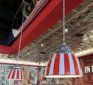 3 x Iconic Enamel Light Pendants