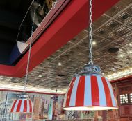 3 x Iconic Enamel Light Pendants