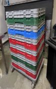 12 x Dishwasher Trays with Dolly - Back Kitchen