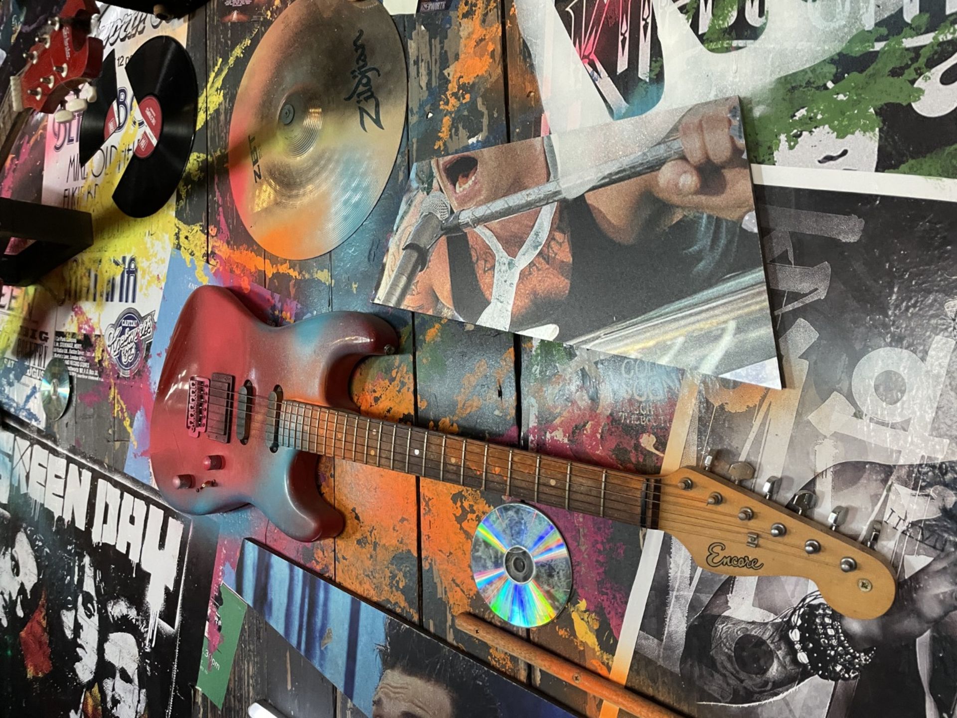 1 x Collection of Rock ‘N’ Roll Custom Display Instruments for a Wall Feature - Image 2 of 34