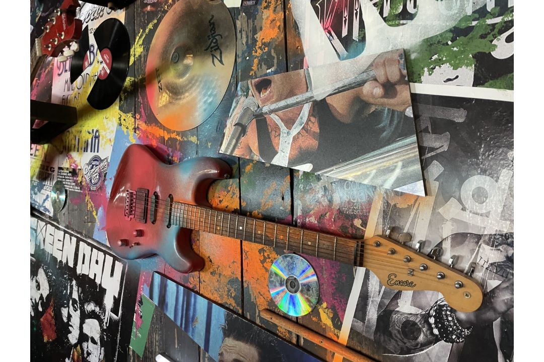 1 x Collection of Rock ‘N’ Roll Custom Display Instruments for a Wall Feature - Image 2 of 34