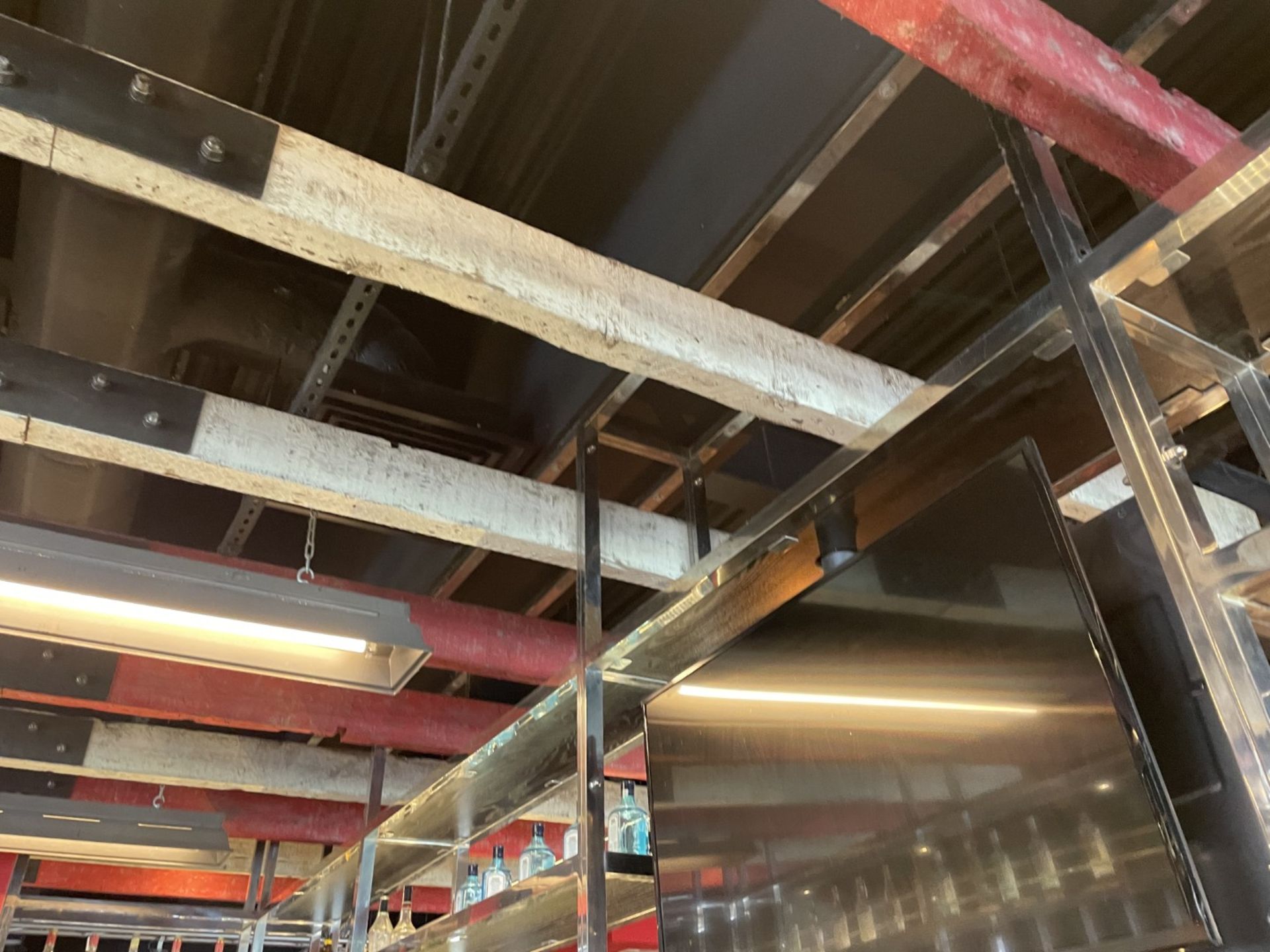 1 x Large Central Island Drinks Bar Features Stainless Bar Tops with Integral Removal Drainers - Image 38 of 64