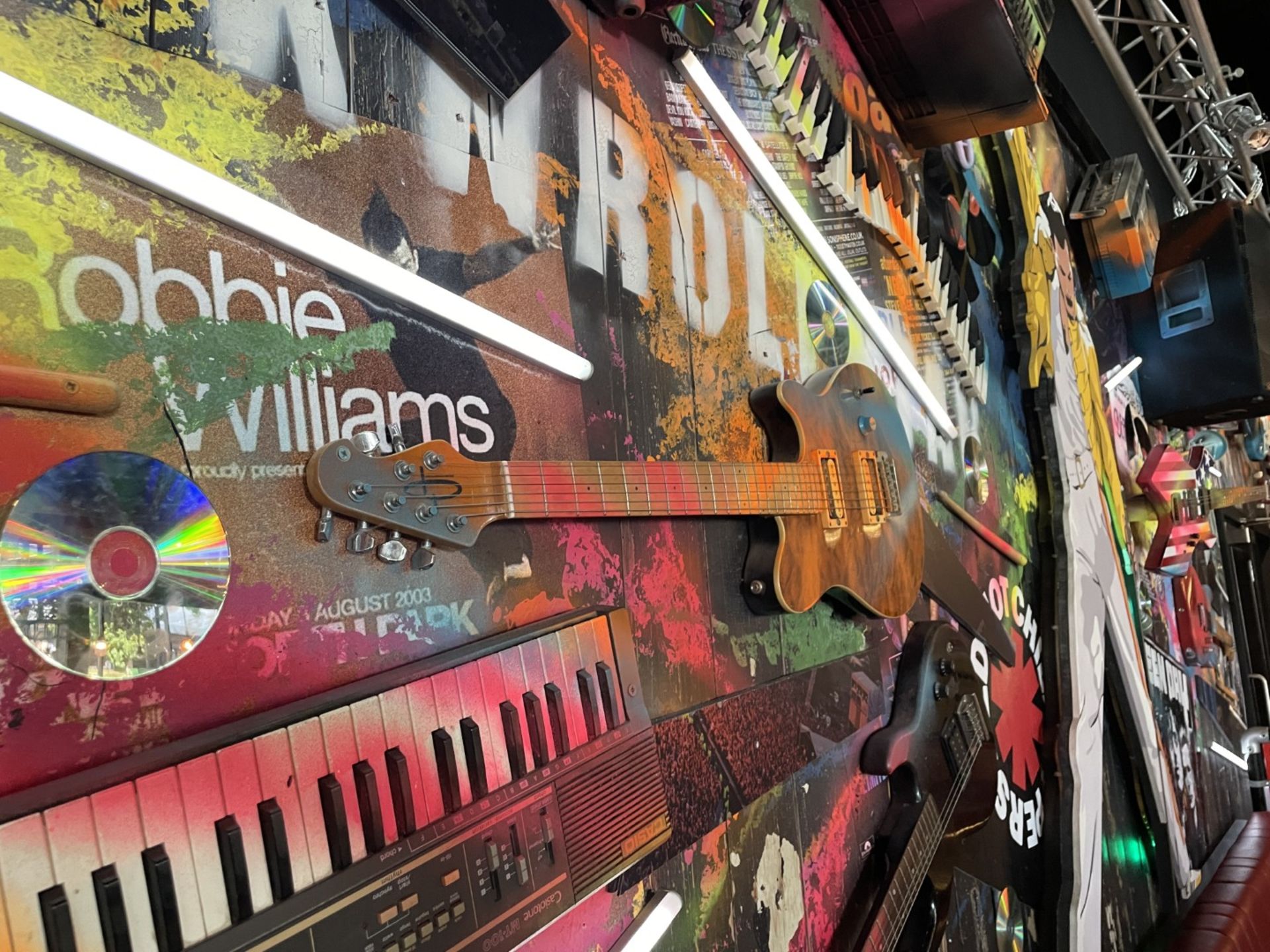 1 x Collection of Rock ‘N’ Roll Custom Display Instruments for a Wall Feature - Image 11 of 34