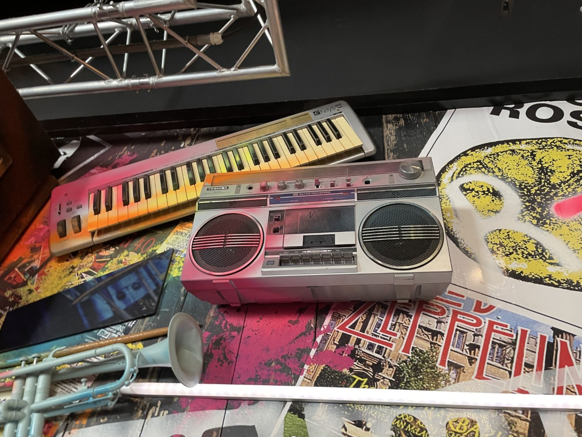 1 x Collection of Rock ‘N’ Roll Custom Display Instruments for a Wall Feature - Image 30 of 34
