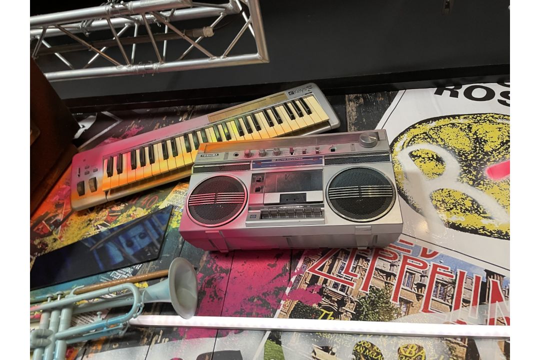 1 x Collection of Rock ‘N’ Roll Custom Display Instruments for a Wall Feature - Image 30 of 34
