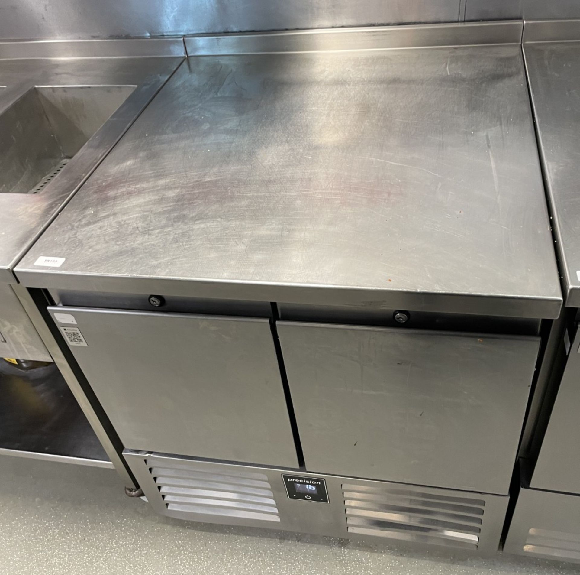 1 x Precision Two Door Stainless Steel Prep Freezer - Image 5 of 5
