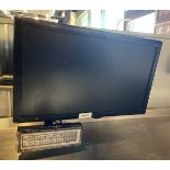 1 x Benq LED Monitor with Kitchen Bumper Bar to Manage Orders