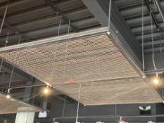 6 x Industrial Style Suspended Mesh Panels - Designed as Floating Canopies for Better Aesthetics