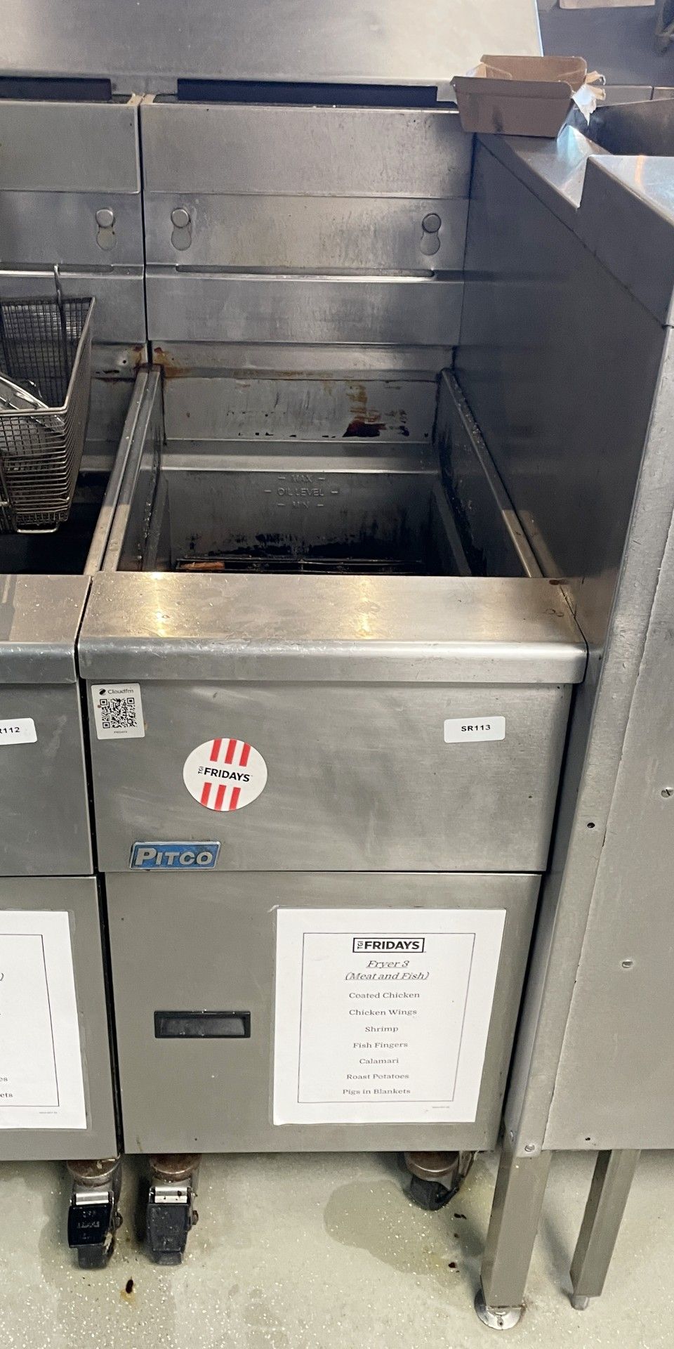 1 x Pitco SG14 Single Tank Gas Fryer Without Baskets