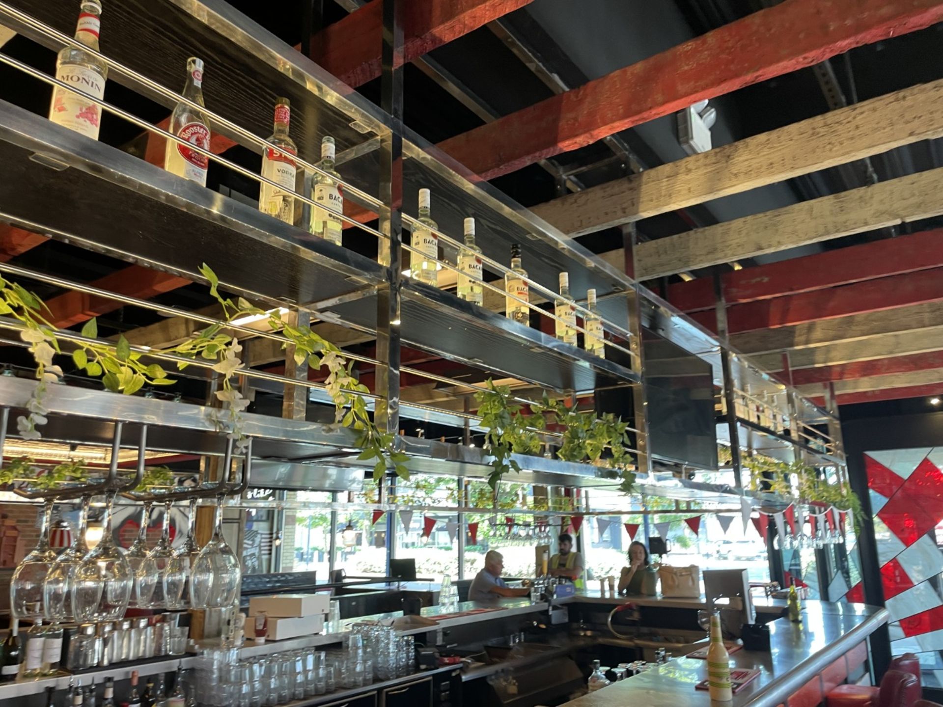 1 x Large Central Island Drinks Bar Features Stainless Bar Tops with Integral Removal Drainers - Image 64 of 64