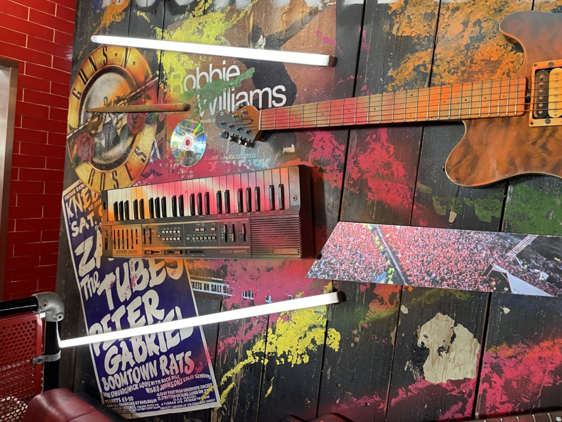 1 x Collection of Rock ‘N’ Roll Custom Display Instruments for a Wall Feature - Image 26 of 34