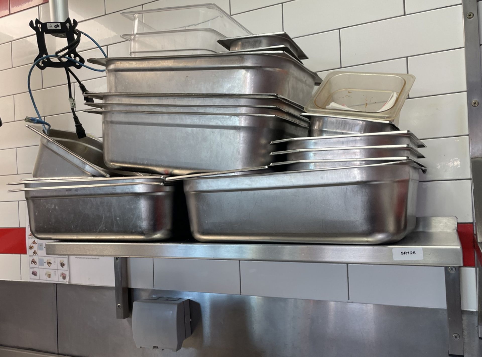 1 x Stainless Steel Wall Mounted Shelf - Includes Pictured Contents of the Shelf - Image 4 of 4