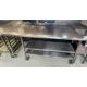 1 x Stainless Steel Prep Table with Undershelves and Castors - Image 1 of 4
