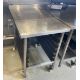 1 x Stainless Steel Prep Table on Castors with Six Tray Holders - Image 1 of 4