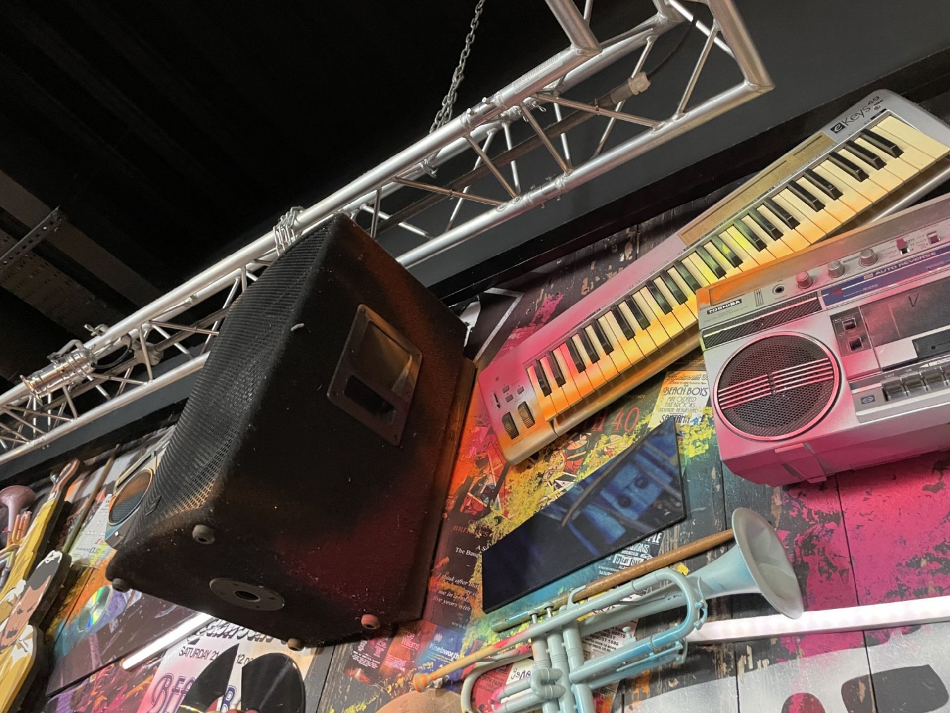 1 x Collection of Rock ‘N’ Roll Custom Display Instruments for a Wall Feature - Image 29 of 34
