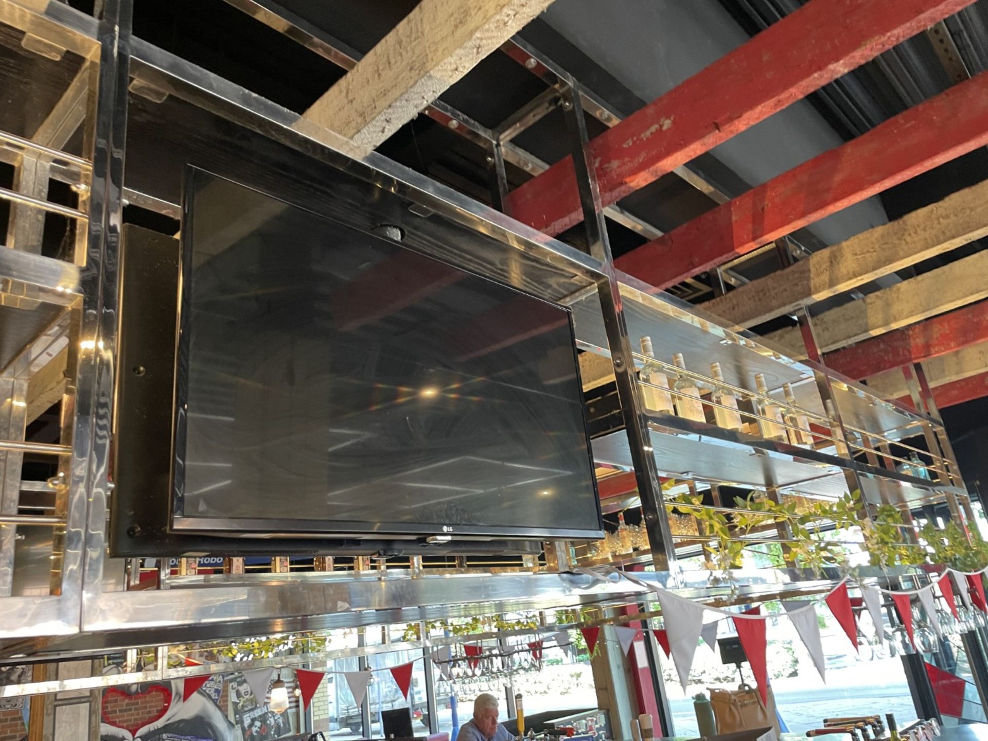 1 x Large Central Island Drinks Bar Features Stainless Bar Tops with Integral Removal Drainers - Image 61 of 64