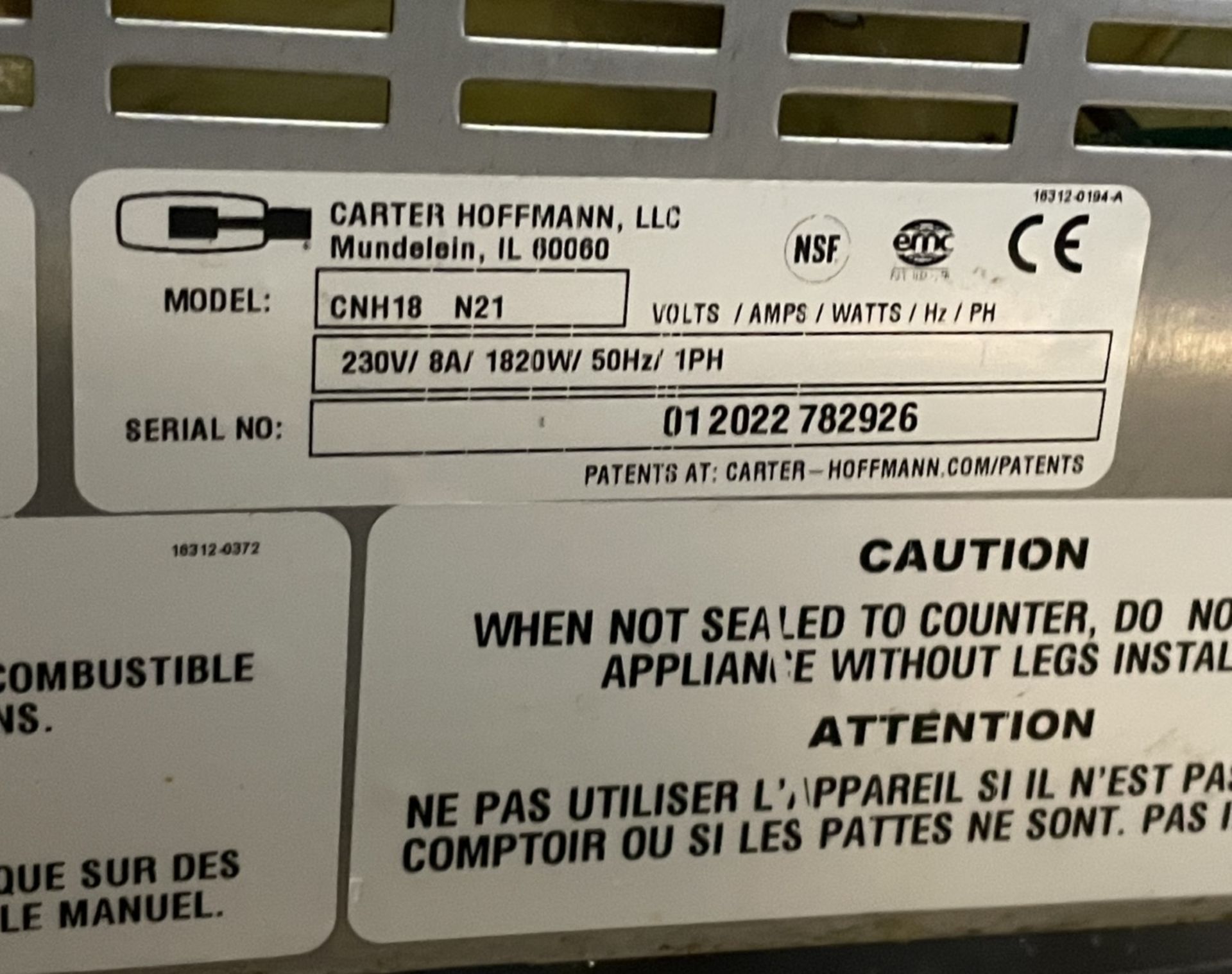 1 x Carter Hoffman Crisp N' Hold Fried Food Warmer - Model: CNH18 - Approx RRP £3,000 - Image 7 of 7