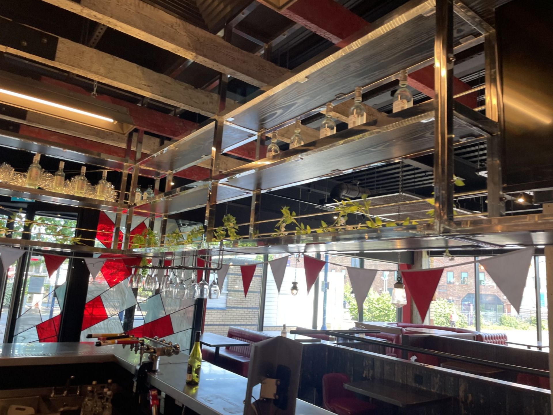 1 x Large Central Island Drinks Bar Features Stainless Bar Tops with Integral Removal Drainers - Image 53 of 64