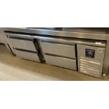 1 x Precision Four Drawer Base Counter Fridge