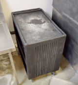 1 x Black Plastic Trolley on Castors