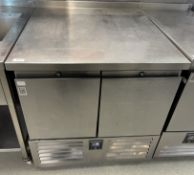 1 x Precision Two Door Stainless Steel Prep Freezer