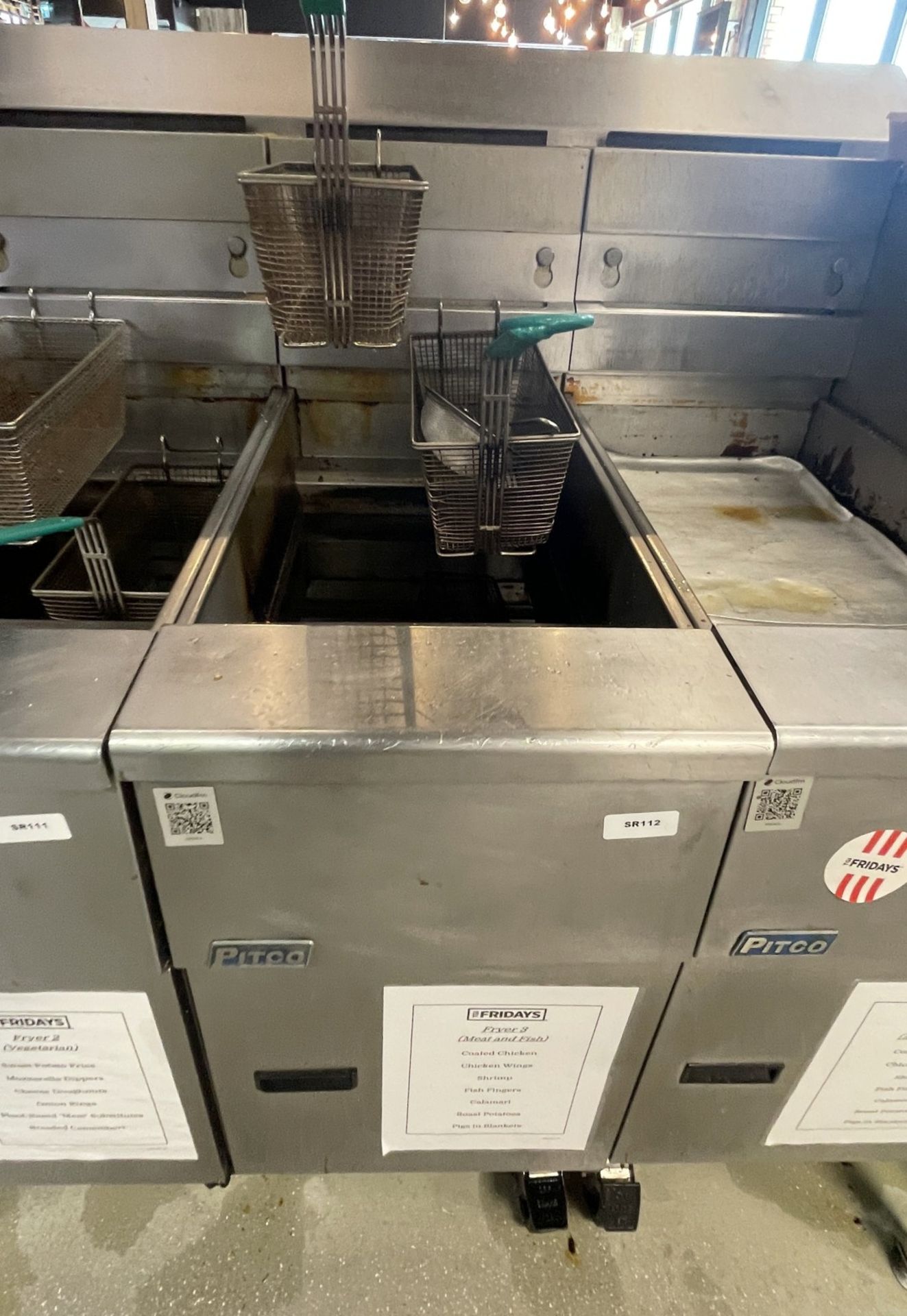 1 x Pitco SG14 Single Tank Gas Fryer with Two Baskets
