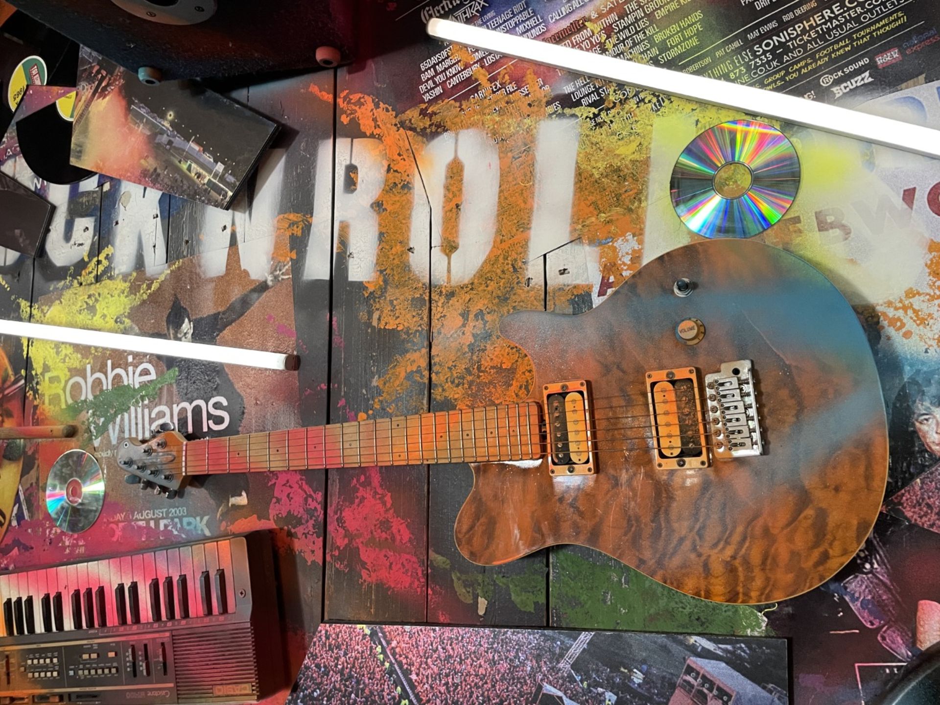 1 x Collection of Rock ‘N’ Roll Custom Display Instruments for a Wall Feature - Image 24 of 34