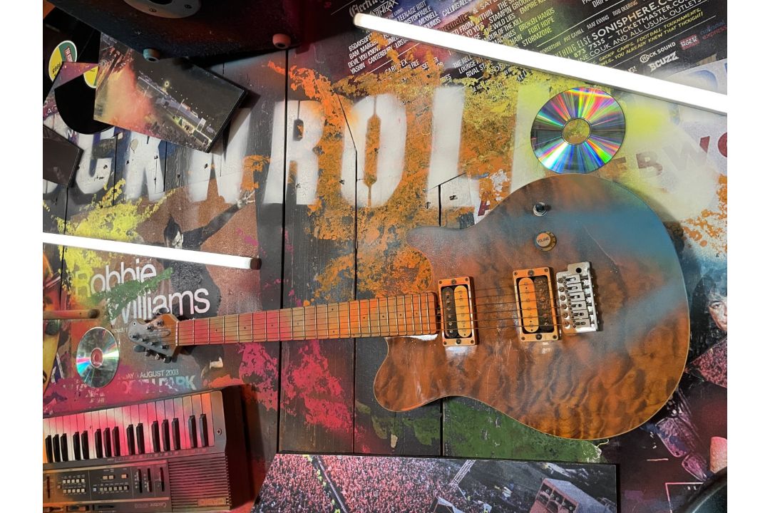 1 x Collection of Rock ‘N’ Roll Custom Display Instruments for a Wall Feature - Image 24 of 34